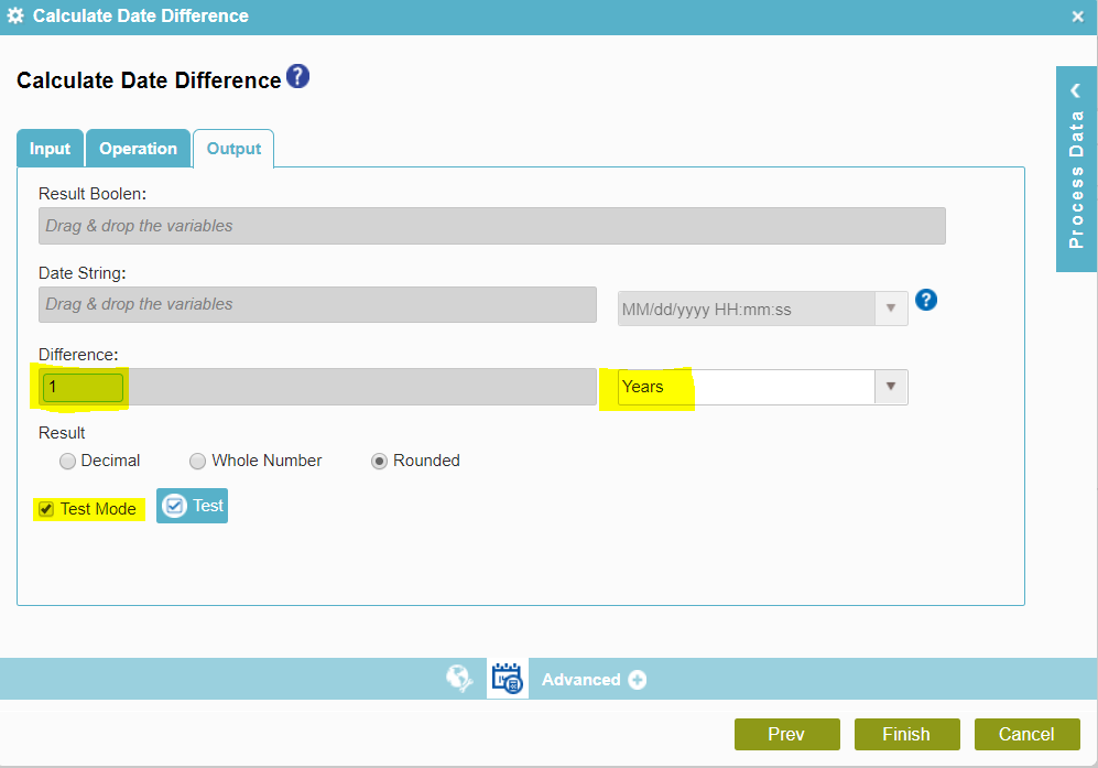 Calculate Date Difference With Update Process Data AgilePoint